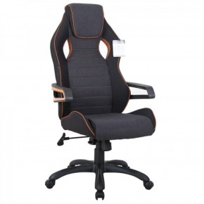 Кресло компьютерное BRABIX Techno Pro GM-003 (ткань черное/серое, вставки оранжевые) 531813 в Нягани - nyagan.mebel-74.com | фото