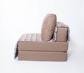 Кресло-кровать бескаркасное Харви (коричневый-квадро беж) в Нягани - nyagan.mebel-74.com | фото