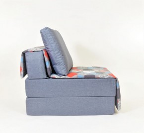 Кресло-кровать бескаркасное Харви (серый-геометрия слейт) в Нягани - nyagan.mebel-74.com | фото