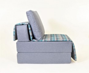 Кресло-кровать бескаркасное Харви (серый-квадро азур) в Нягани - nyagan.mebel-74.com | фото