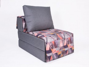 Кресло-кровать бескаркасное Харви (серый-сноу манго) в Нягани - nyagan.mebel-74.com | фото