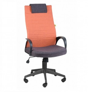 Кресло Квест HOME (Ткань КФ-28/КФ-13) оранжевый-сливовый в Нягани - nyagan.mebel-74.com | фото
