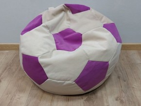 Кресло-мешок Мяч M (Nice Vanilla-Shaggy Fuchsia) в Нягани - nyagan.mebel-74.com | фото