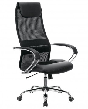 Кресло офисное BRABIX PREMIUM "Stalker EX-608 CH" (хром, ткань-сетка/кожзам, черное) 532091 в Нягани - nyagan.mebel-74.com | фото
