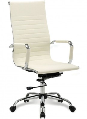 Кресло офисное BRABIX "Energy EX-509" (экокожа, хром, бежевое) 531166 в Нягани - nyagan.mebel-74.com | фото