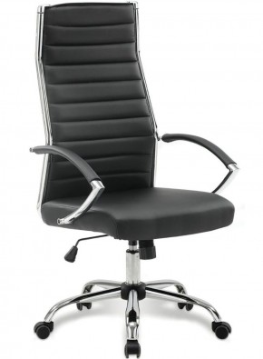 Кресло офисное BRABIX "Style EX-528", экокожа, хром, черное, 531947 в Нягани - nyagan.mebel-74.com | фото