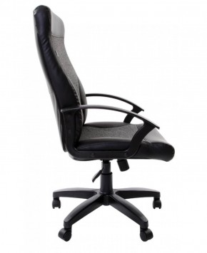 Кресло офисное BRABIX "Trust EX-535" (экокожа/черная/ткань серая) 531383 в Нягани - nyagan.mebel-74.com | фото