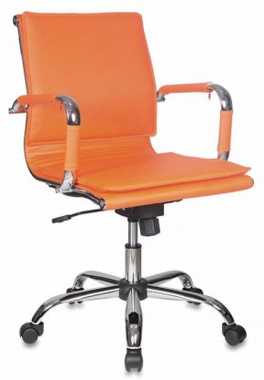 Кресло руководителя Бюрократ CH-993-LOW/ORANGE оранжевый в Нягани - nyagan.mebel-74.com | фото