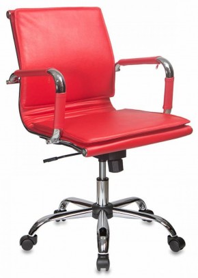 Кресло руководителя Бюрократ CH-993-LOW/RED красный в Нягани - nyagan.mebel-74.com | фото