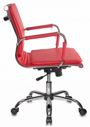 Кресло руководителя Бюрократ CH-993-LOW/RED красный в Нягани - nyagan.mebel-74.com | фото