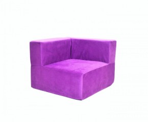 Кресло-угловое-модуль бескаркасное Тетрис 30 (Фиолетовый) в Нягани - nyagan.mebel-74.com | фото