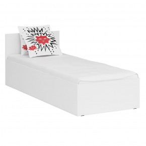 Кровать 0800 + Пенал Стандарт, цвет белый, ШхГхВ 83,5х203,5х70 + 45х52х200 см., сп.м. 800х2000 мм., без матраса, основание есть в Нягани - nyagan.mebel-74.com | фото
