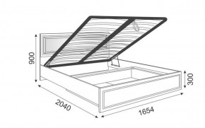 Кровать 1.6 Беатрис М11 с мягкой спинкой и ПМ (Орех гепланкт) в Нягани - nyagan.mebel-74.com | фото