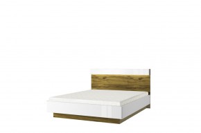 Кровать 160 с подъемником, TORINO, цвет белый/Дуб наварра в Нягани - nyagan.mebel-74.com | фото