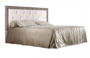 Кровать 2-х спальная(1,6 м)Тиффани Premium черная/серебро с мягким элементом со стразами с подъемным механизмом (ТФКР-2[3][7](П) в Нягани - nyagan.mebel-74.com | фото