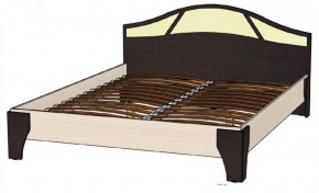 ВЕРОНА Кровать 1600 с основанием (Венге/Анкор светлый) в Нягани - nyagan.mebel-74.com | фото