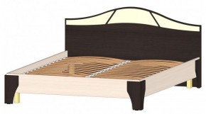 ВЕРОНА Кровать 1600 с основанием (Венге/Анкор светлый) в Нягани - nyagan.mebel-74.com | фото
