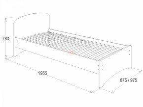 Кровать-2 одинарная (900*1900) в Нягани - nyagan.mebel-74.com | фото