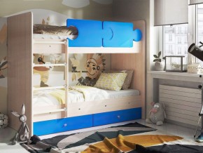 Кровать двухъярусная "Тетрис" (щиты) с бортиками + ящики в Нягани - nyagan.mebel-74.com | фото