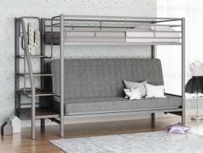 Кровать двухъярусная с диваном "Мадлен-3" (Серый/Серый) в Нягани - nyagan.mebel-74.com | фото