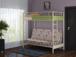 Кровать двухъярусная с диваном "Мадлен" (Слоновая кость/Серый) в Нягани - nyagan.mebel-74.com | фото