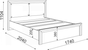 Кровать 1.6 Глэдис М31 с настилом и мягкой частью (ЯШС/Белый) в Нягани - nyagan.mebel-74.com | фото