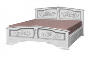 ЕЛЕНА Кровать из массива 1400 с 2-мя ящиками  в Нягани - nyagan.mebel-74.com | фото