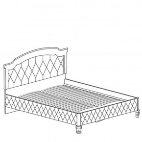 Кровать с обивкой №488 Марлен (1600) Кремовый белый в Нягани - nyagan.mebel-74.com | фото