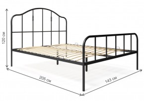 Кровать Милена 140х200 черная в Нягани - nyagan.mebel-74.com | фото