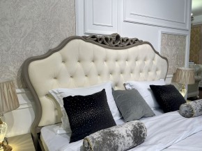 Кровать Мокко 1800 с мягким изголовьем + основание (серый камень) в Нягани - nyagan.mebel-74.com | фото