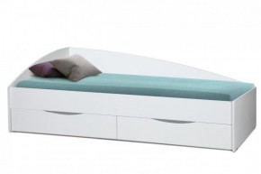 Кровать одинарная "Фея - 3" асимметричная 1900х800 (белая) в Нягани - nyagan.mebel-74.com | фото