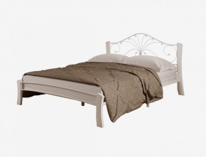 Кровать "Фортуна 4 ЛАЙТ" Белая (1600*2000) (ножки-белые) с коваными элементами в Нягани - nyagan.mebel-74.com | фото