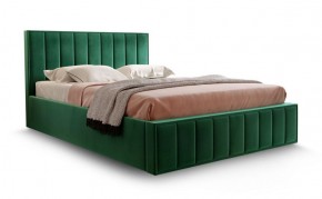 Кровать "Вена" 1400 СТАНДАРТ Вариант 1 Мора зеленый + бельевой ящик с кроватным основанием и подъемным механизмом в Нягани - nyagan.mebel-74.com | фото