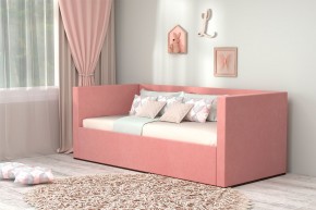 Кровать с ПМ (арт.030) (с/м 900*2000мм) (б/матр), ткань розовая в Нягани - nyagan.mebel-74.com | фото