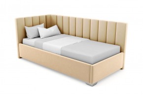 Кровать угловая Хлоя интерьерная +основание/ПМ/бельевое дно (120х200) в Нягани - nyagan.mebel-74.com | фото