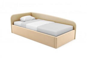 Кровать угловая Лэсли интерьерная +настил ДСП (120х200) 1 кат. ткани в Нягани - nyagan.mebel-74.com | фото