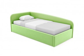 Кровать угловая Лэсли интерьерная +основание (120х200) 1 кат. ткани в Нягани - nyagan.mebel-74.com | фото