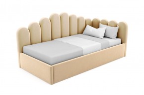 Кровать угловая Лилу интерьерная +основание/ПМ/бельевое дно (80х200) в Нягани - nyagan.mebel-74.com | фото