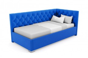 Кровать угловая Виола интерьерная +основание/ПМ/бельевое дно (90х200) в Нягани - nyagan.mebel-74.com | фото