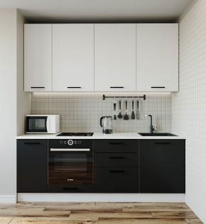Кухонный гарнитур Графика 2200 (Стол. 38мм) в Нягани - nyagan.mebel-74.com | фото