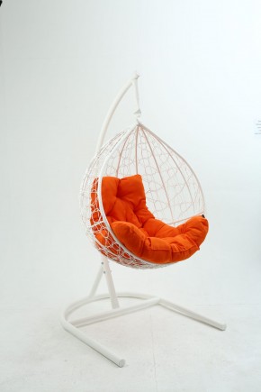 Подвесное кресло Бароло (белый/оранжевый) в Нягани - nyagan.mebel-74.com | фото