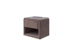 PROxSON Тумба Cube (Ткань: Велюр Shaggy Chocolate) 52x41 в Нягани - nyagan.mebel-74.com | фото