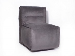 Прямое модульное бескаркасное кресло Комфорт (Графит велюр) в Нягани - nyagan.mebel-74.com | фото