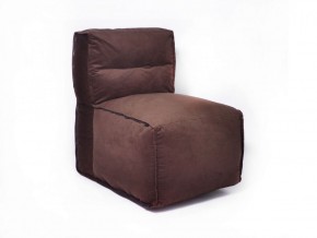 Прямое модульное бескаркасное кресло Комфорт (Шоколад велюр) в Нягани - nyagan.mebel-74.com | фото