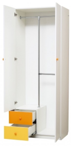 Шкаф 2-х дверный с ящиками и зеркалом Радуга (800) в Нягани - nyagan.mebel-74.com | фото