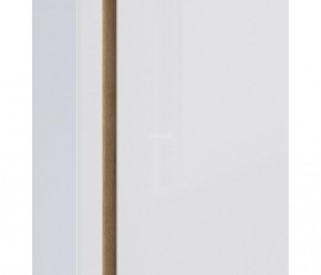 Шкаф 2х дверный с зеркалом Веста СБ-2259 (Дуб Бунратти/Белый глянец) в Нягани - nyagan.mebel-74.com | фото