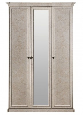 Шкаф 3-х створчатый (2+1) с зеркалом Афина (крем корень) в Нягани - nyagan.mebel-74.com | фото