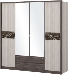 Шкаф 4-х дверный с зеркалом Шк69.2 МС Николь в Нягани - nyagan.mebel-74.com | фото