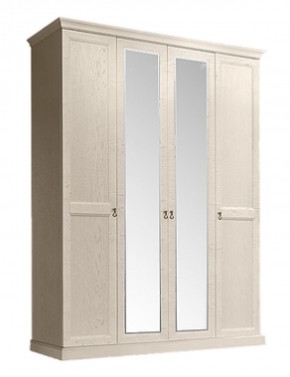 Шкаф 4-х дверный (2 зеркала) для платья и белья Венеция дуб седан (ВНШ1/4) в Нягани - nyagan.mebel-74.com | фото