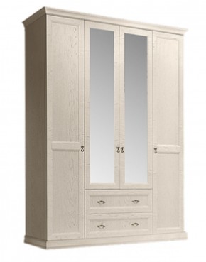 Шкаф 4-х дверный (с зеркалами) для платья и белья с выдвижными ящиками Венеция дуб седан (ВНШ1/41) в Нягани - nyagan.mebel-74.com | фото